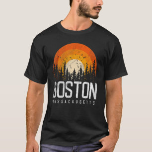 Boston Massachusetts MA Vintage 70s 80s 90s Retro T-Shirt