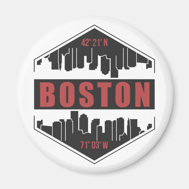 Boston Massachusetts Magnet (Front)