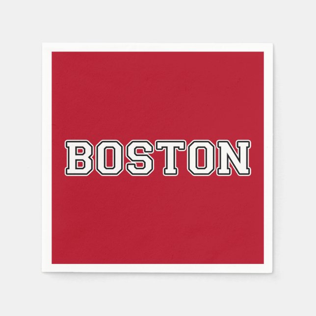 Boston Massachusetts Napkin (Front)