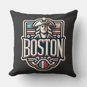 Boston Massachusetts Paul Revere Cushion