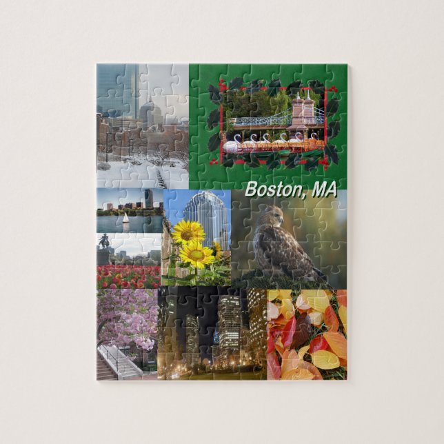 Boston, Massachusetts Photo Collage Jigsaw Puzzle (Vertical)