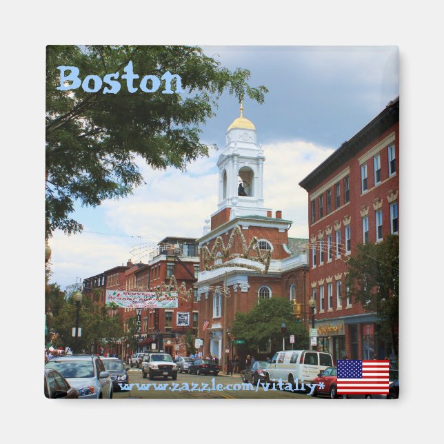 Boston Massachusetts photography magnet (Front)