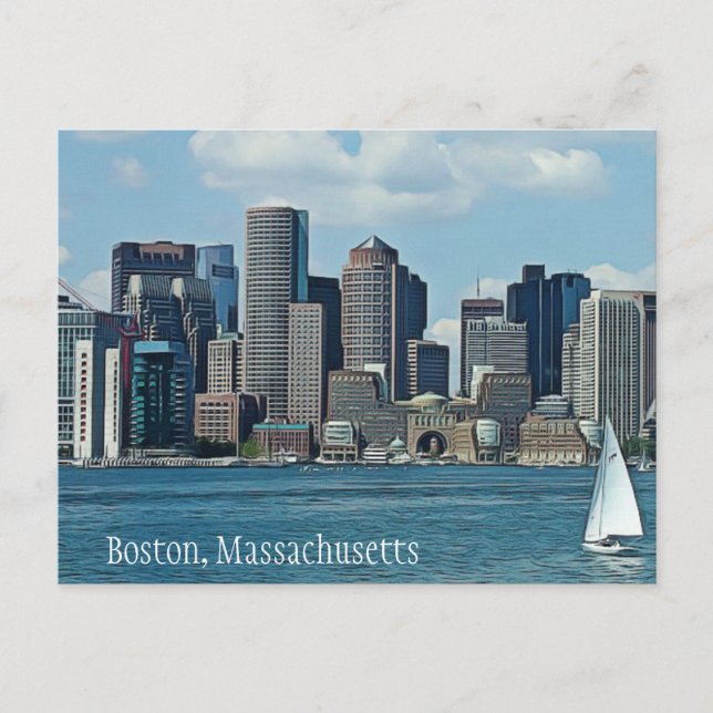 Boston, Massachusetts  Postcard (Front)
