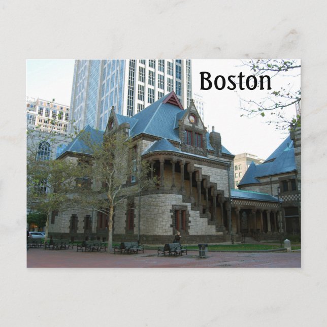 Boston Massachusetts Postcard (Front)