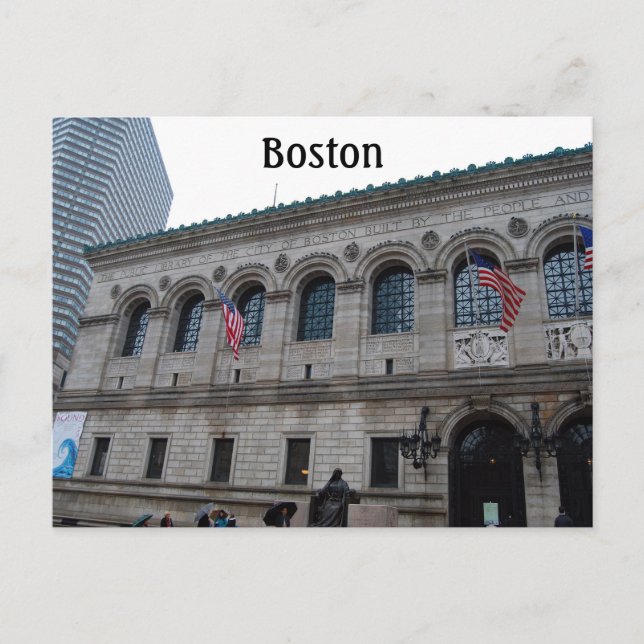 Boston Massachusetts Postcard (Front)