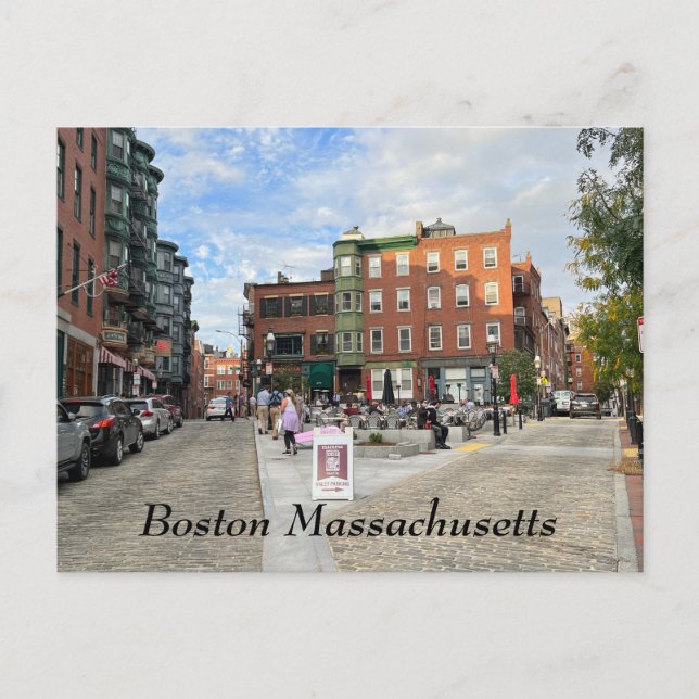 Boston Massachusetts Postcard (Front)