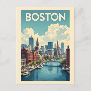 Boston Massachusetts Postcard