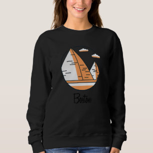 Boston Massachusetts  Pyramid Bad Geography Stupid Sweatshirt