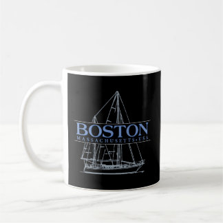 Boston Massachusetts Sailing Coffee Mug