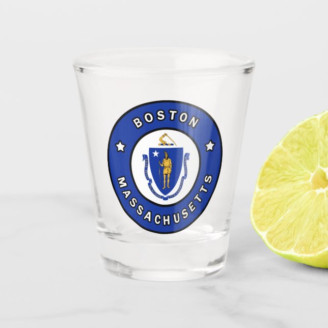 Boston Massachusetts Shot Glass (Front)