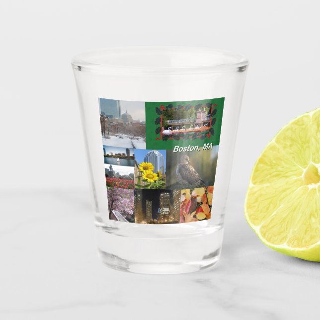 Boston, Massachusetts  Shot Glass (Front)