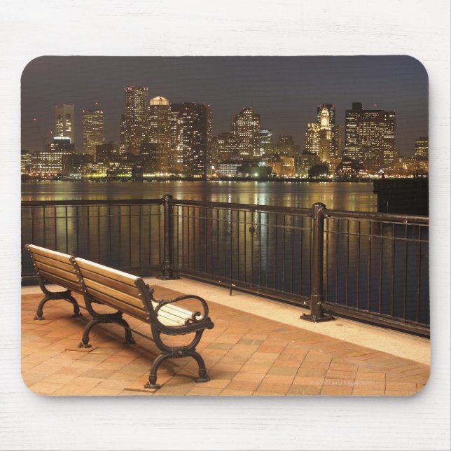 Boston, Massachusetts skyline 3 Mouse Pad (Front)