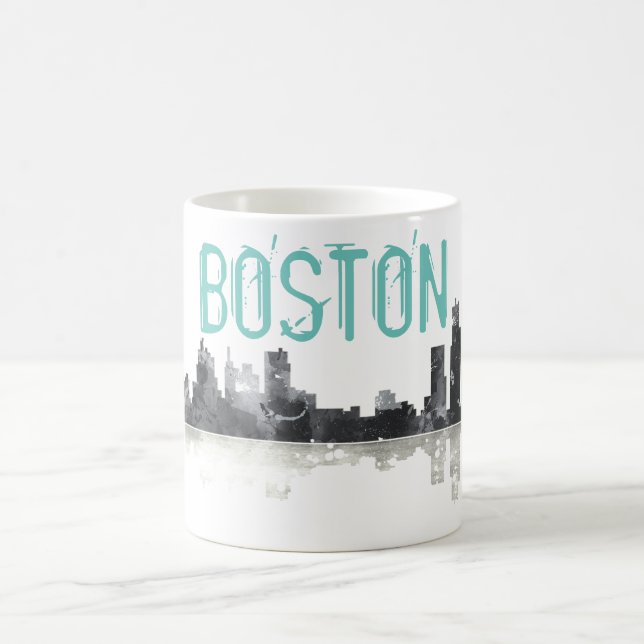 BOSTON MASSACHUSETTS SKYLINE - Drinking mug (Center)