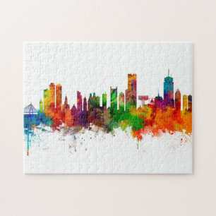 Boston Massachusetts Skyline Jigsaw Puzzle