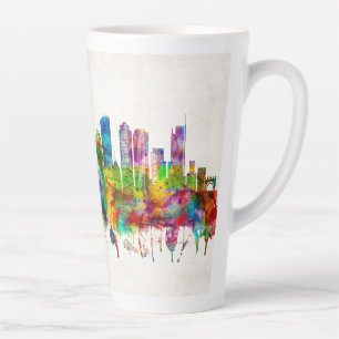 Boston Massachusetts Skyline Latte Mug