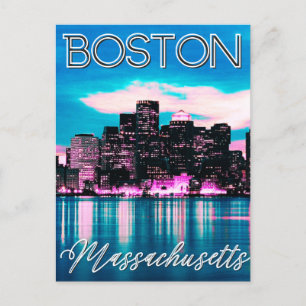 Boston Massachusetts Skyline   Postcard