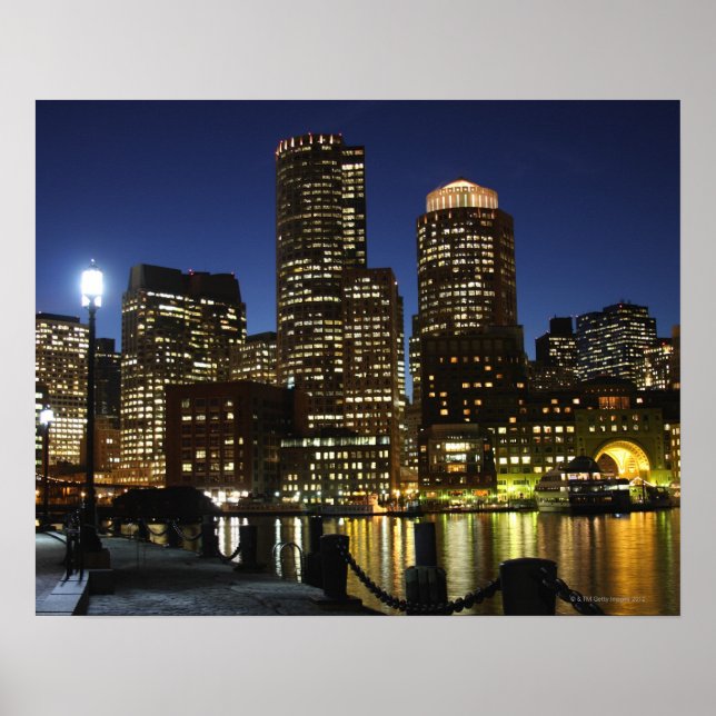 Boston, Massachusetts skyline Poster (Front)