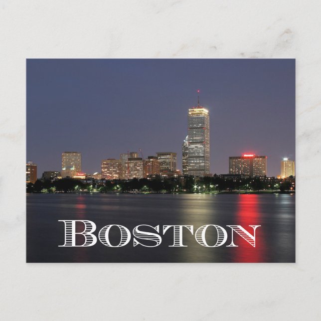 Boston Massachusetts Skyline - USA Postcard (Front)