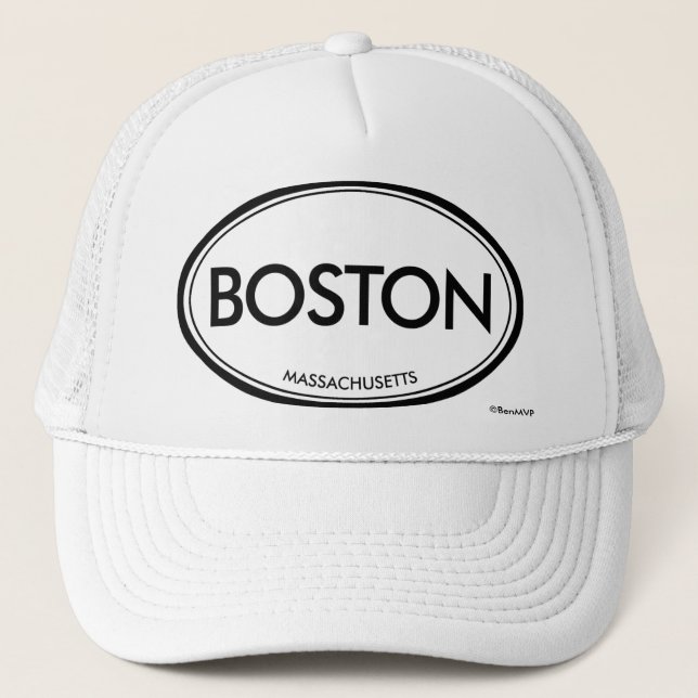 Boston, Massachusetts Trucker Hat (Front)