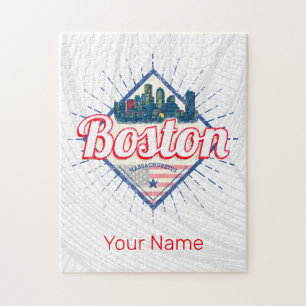 Boston Massachusetts United States Vintage USA Jigsaw Puzzle