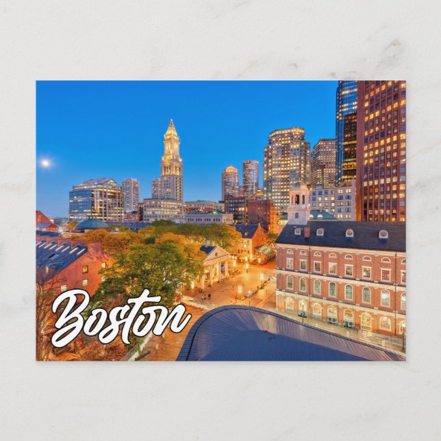 Boston, Massachusetts, USA Postcard (Front)