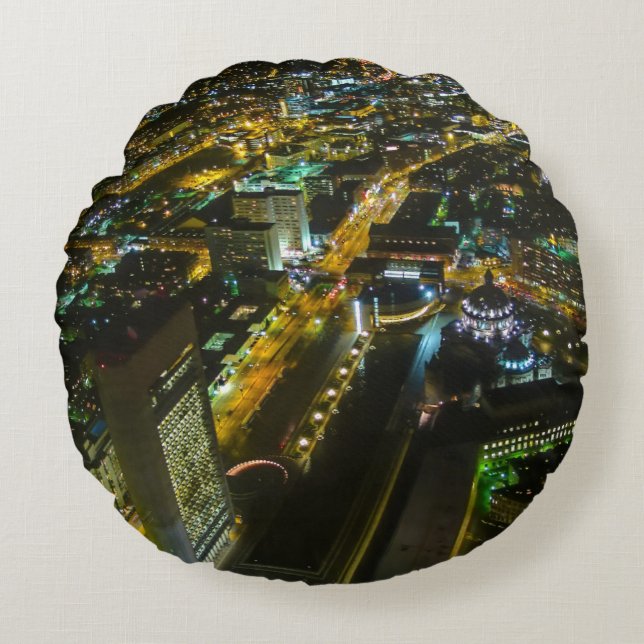 Boston, Massachusetts, USA Round Cushion (Front)