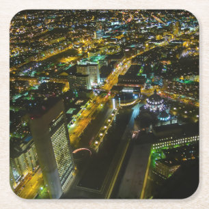 Boston, Massachusetts, USA Square Paper Coaster