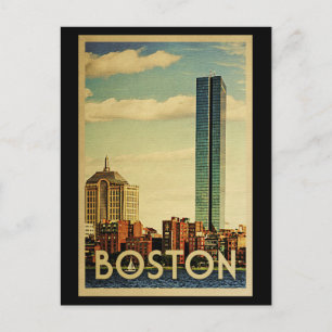 Boston Massachusetts Vintage Travel Postcard