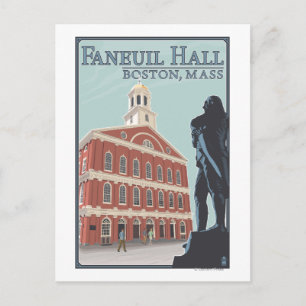 Boston, MassachusettsFaneuil Hall View Postcard