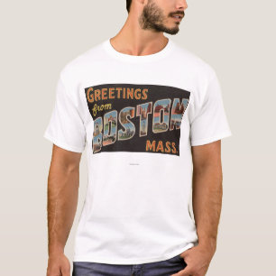 Boston, MassachusettsLarge Letter Scenes 3 T-Shirt