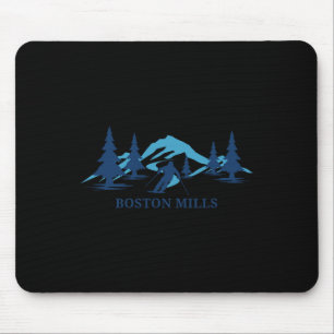 Boston Mills Ohio Ski Resort Skiing Skier Mouse Pad