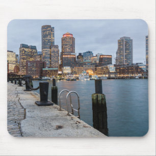 Boston Night View Mouse Pad