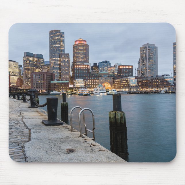 Boston Night View Mouse Pad (Front)