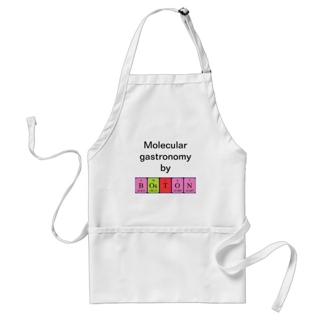 Boston periodic table name apron (Front)
