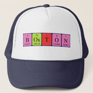 Boston periodic table name hat