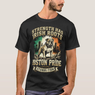 Boston Pride Irish Roots Bulldog T-Shirt
