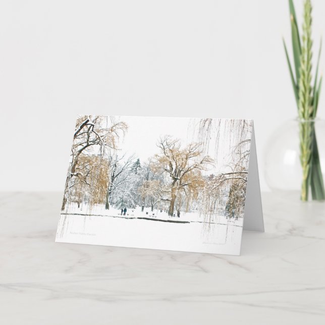 Boston Public Garden Holiday Card (Front)