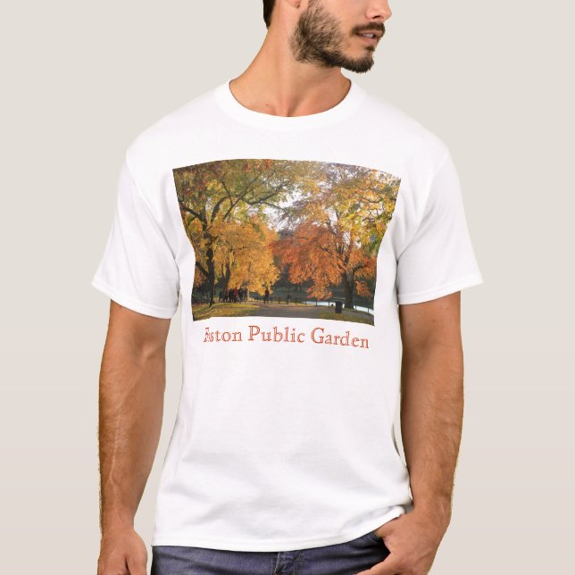 Boston Public Garden in Autumn T-Shirt (Front)