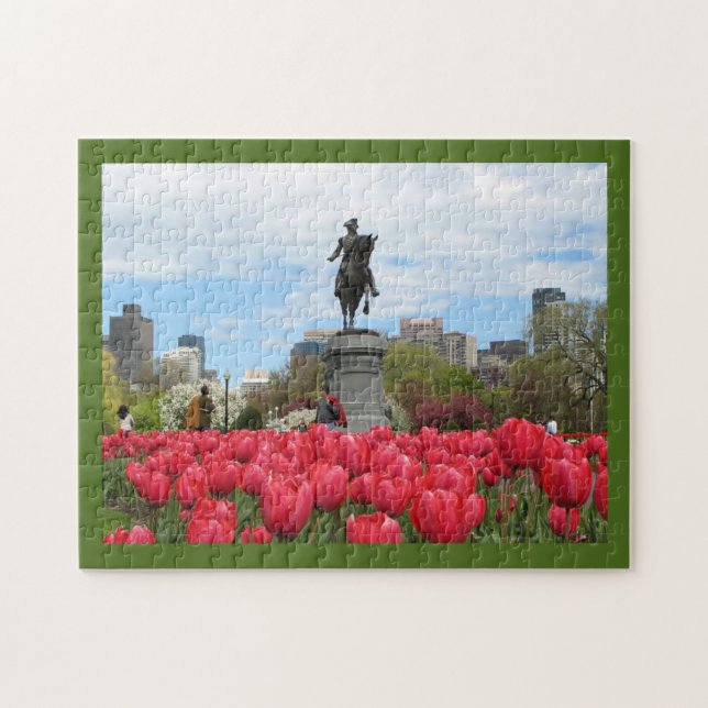 Boston Public Garden Jigsaw Puzzle (Horizontal)