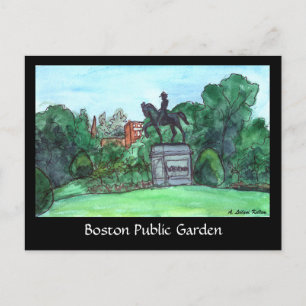 Boston Public Garden Postcard