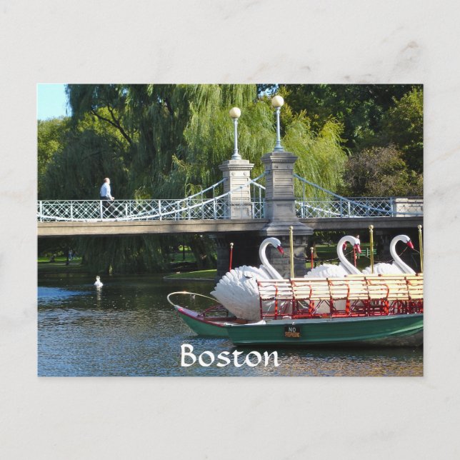 Boston Public Garden Postcard (Front)