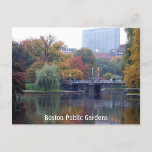 Boston Public Gardens Postcard