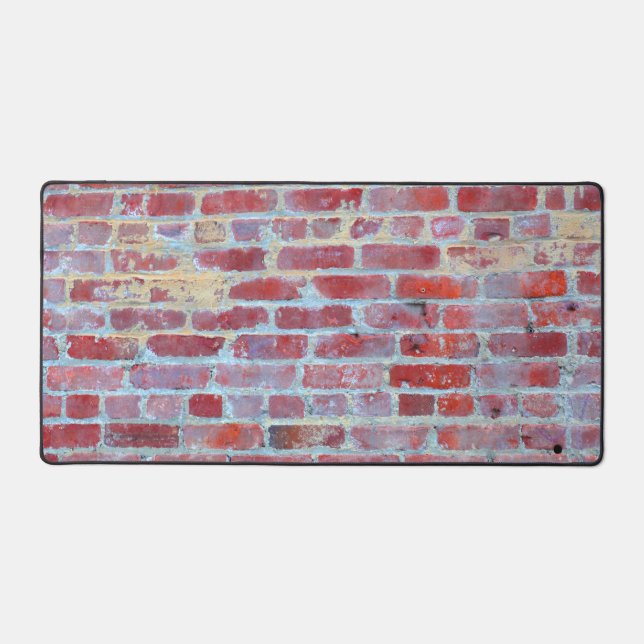 Boston Red Brick Photo Image Desk Mat (Front)