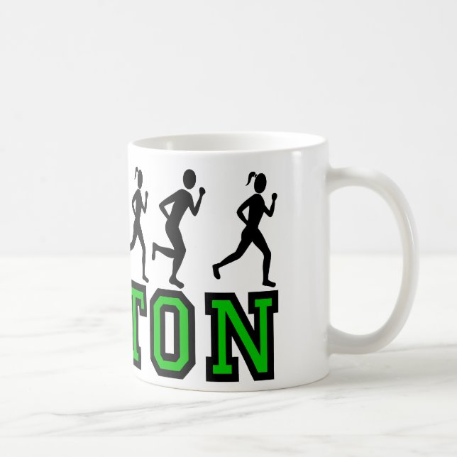 Boston running coffee mug (Right)