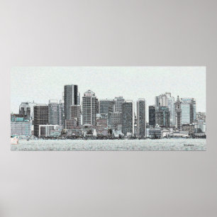 Boston Sketch Poster