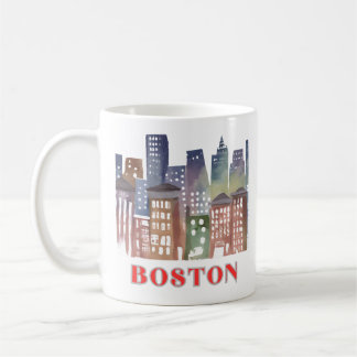Boston Skyline Canvas Art: Historic Landmarks  Coffee Mug