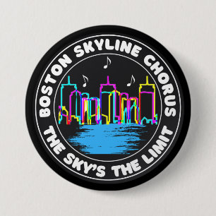 Boston Skyline Chorus Logo Round Button