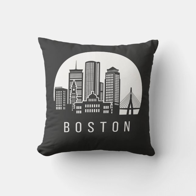 Boston Skyline Cushion (Front)