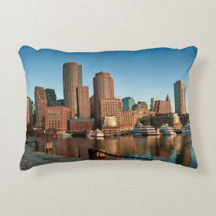 Boston skyline decorative cushion