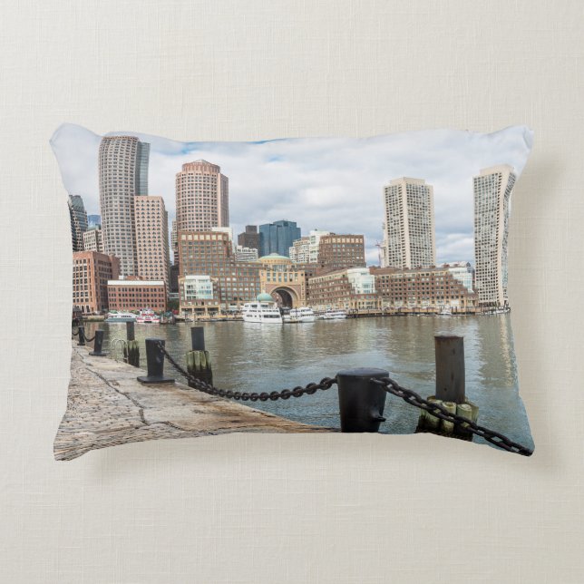 Boston Skyline Decorative Cushion (Front)